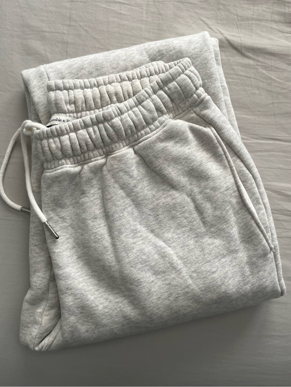 Abercrombie & Fitch Light Heather Gray Kids Jogger Sweatpants